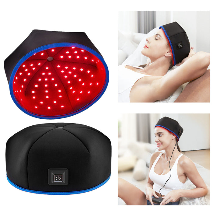 LED LIGHT CARE 650nm+850nm Infrared Red Light Therapy Cap Hair Loss Regrowth Treatment Machine