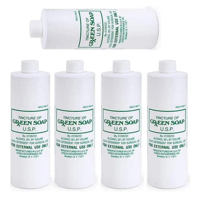 5 Bottles 16oz Pure Cosco Tincture Green Soap Medical Supply Tattoo