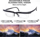 THE PERFECT PART Dial Adjustable Glasses Variable Focus For Reading Distance Vision Eyeglasses US