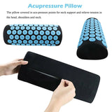 TOPNEW Fit Acupressure Mat and Pillow Set for Back Neck Pain Relief Muscle Relaxation