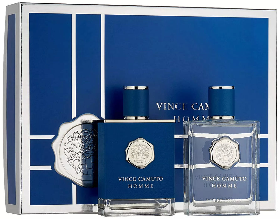 VINCE CAMUTO 2pc Vince Camuto Homme EDT Mens Cologne Spray & After Shave 3.4oz EA