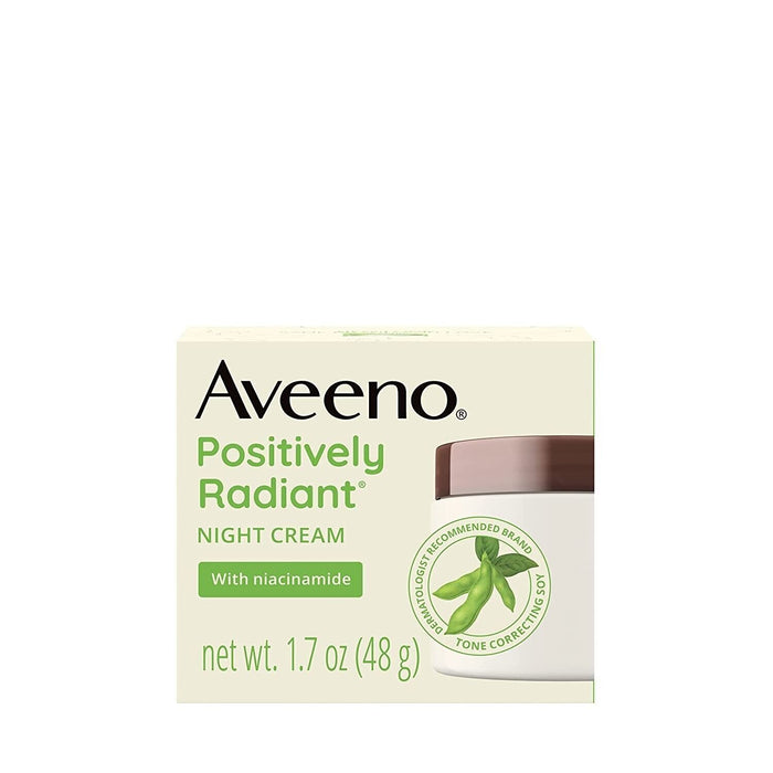 Aveeno Positively Radiant Intensive Night Cream With Vitamin B3 1.7 Oz