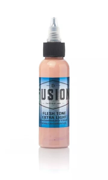 FLESH TONE EXTRA LIGHT - FUSION Tattoo Ink -Soft Color 1 oz Bottle