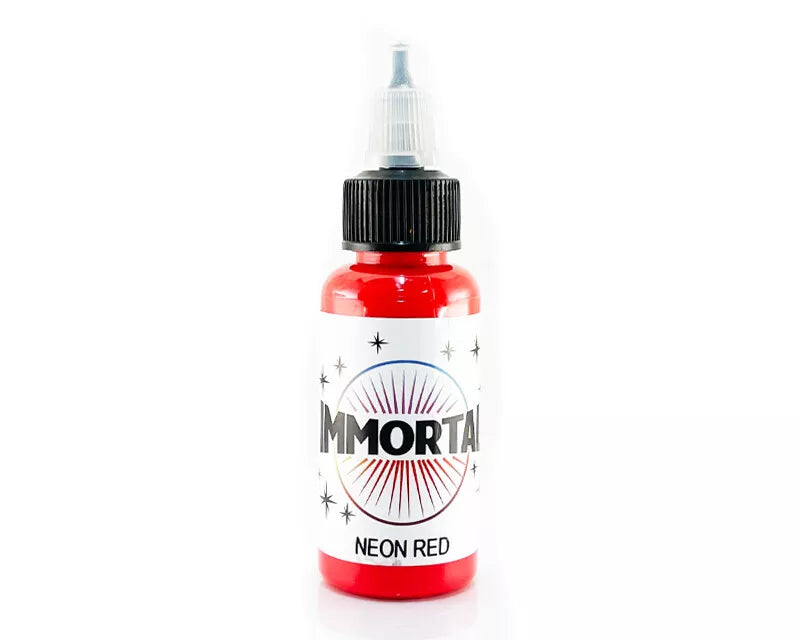 IMMORTAL INK Neon Red UV Black Light 1/2oz Bottle