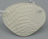 ALLIGATOR - BONE WHITE, Replaceable Elastic, Handmade  World's Best Eye Patch