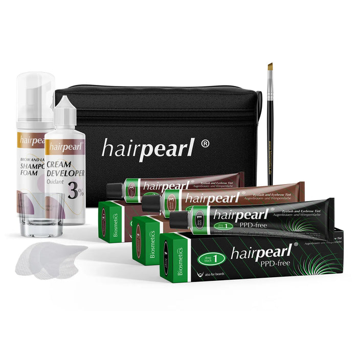 HAIRPEARL Professional Eyelash & Eyebrow Tint (FULL KIT PPD)
