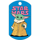 Star Wars Baby Yoda Dog Name Tags Military Tag with Free Engraving Dog ID Tags