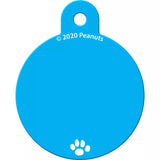 Snoopy Bowl Circle Pet ID Tag Dog Name ID Tag with Free Engraving Dog ID Tags