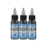 FUSION Greywash Set 3 Shading Color - FusionTattoo Ink Light Medium Dark 1/2oz Bottle