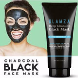 GLAMZA Charcoal Peel Off Black Face Mask Blackhead Remover Facial Cleansing 50g