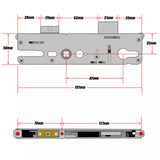 Roto Door Lock Gearbox Centre Case Replacement uPVC 35mm Backset Single Spindle