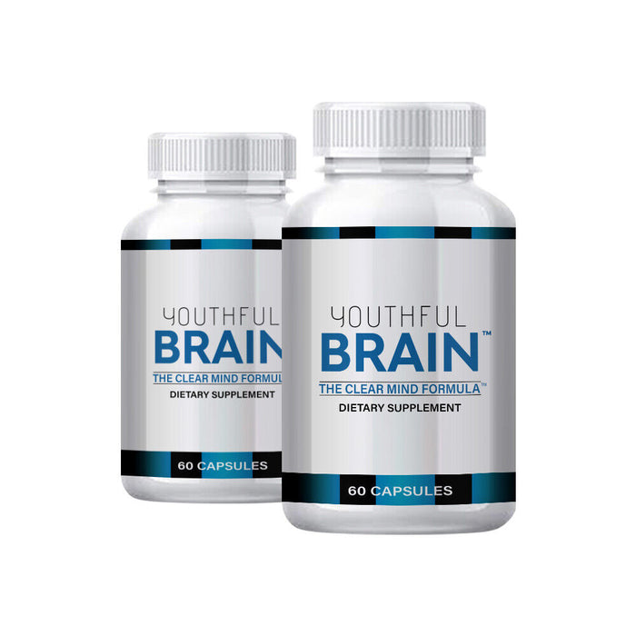 VitalityNow Youthful Brain - Mental Clarity Support Supplement (2-Pack)