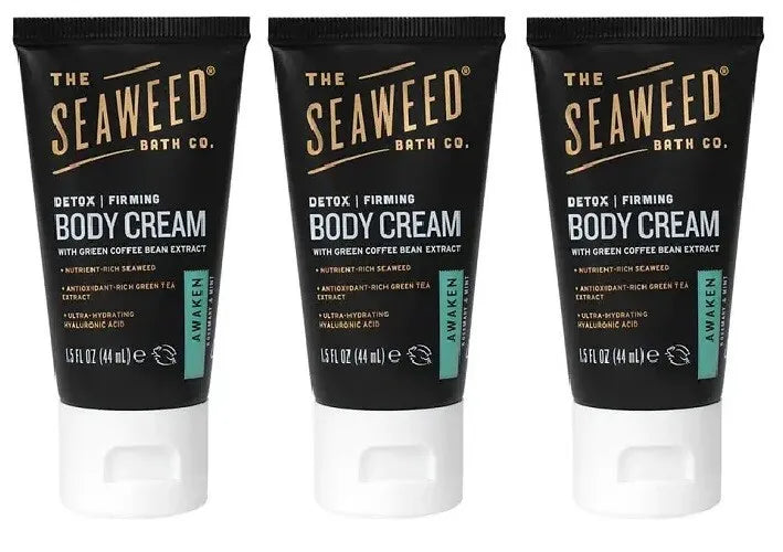SEAWEED BATH CO Awaken Firming Detox Cream, 1.5 FZ (3 Pack)