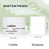 LANBENA Nose Blackhead Remover Mask with 60pcs Strips Blackheads Removal Peel Off Masks