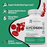 GLYCOGEN CONTROL Restore Glycogen Control Blood Capsules, Blood Sugar Control Pills (1 Pack)