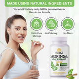 YOKABA Moringa Oleifera Leaf Powder 500mg Capsules - 250 Count