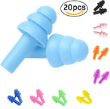 10 Pairs Ear Plugs for Sleeping Noise Canceling Ear Plugs Soft Reusable Silicone