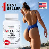 HALLUSA NATURAL HALLGIRL 1000 mg Aguaje - Perfect Curves - Bigger Butt - Big Chest - 60 Caps