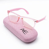 DARCY & ROCCO Blue Light Glasses for Kids, Light Blocking for Computer - Transparent Pink