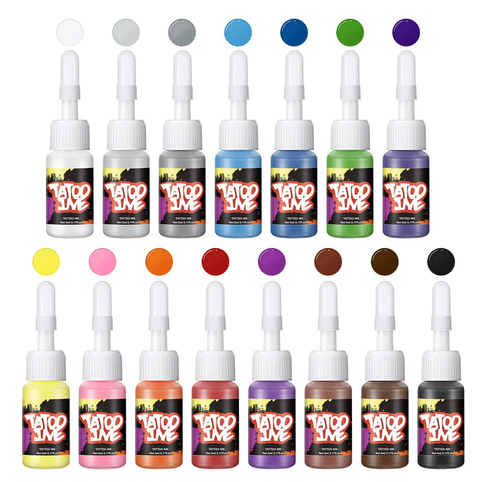 15pcs Tattoo Ink Set Tattoo Professional Supply Tattoo Ink Color Set Tattoo Ink