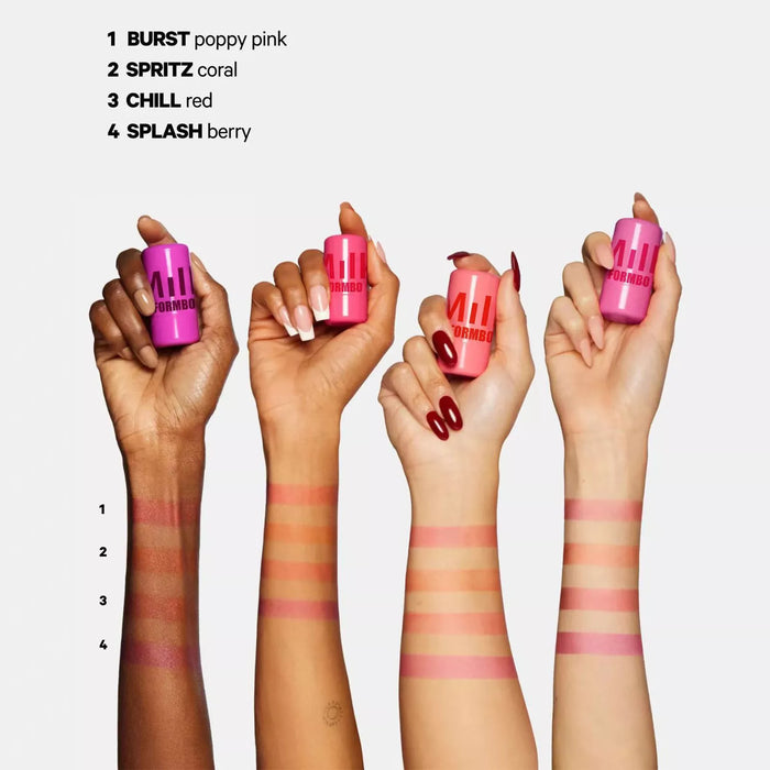 MILK MAKEUP Milk Jelly Blush Makeup Lip Tint Milk Jelly Tint Milk Cooling Water Jelly Tint (01# Burst Pink)