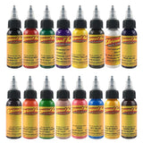 ETERNAL TATTOO INKS 16pcs Tattoo Ink Set 16 Colors Set 1oz 30ml Permanent