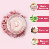 ENVISHA Australian Kaolin Pink Facial Clay Mask Detoxify Cleansing Brighten Skin 120G