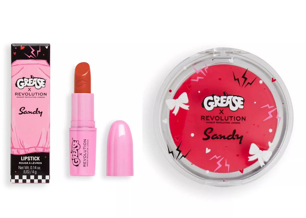 MAKEUP REVOLUTION x Grease Sandy Melting Cream Blush + Lipstick