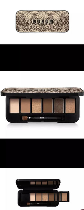 BUXOM May Contain Nudity Eyeshadow Palette Case Refill & Brush - Browns (971)