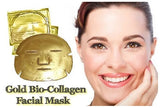 AICHUN BEAUTY 50 Pcs 24k Gold Bio Collagen Facial Face Mask High Natural Moisture LOT