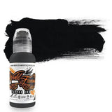 WORLD FAMOUS TATTOO INK True Black Natural High-Quality Pigment Tattoo Ink of 1/2oz Bottle