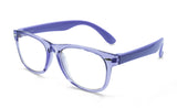 DARCY & ROCCO Blue Light Glasses for Kids, Light Blocking for Computer - Transparent Purple