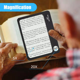 JMH Large 5x Full Book Page Magnifying Glass for Reading Viewing Area Mag