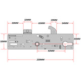 Yale YS170 Replacement Gear Box Door Lock Centre Case 35mm Backset