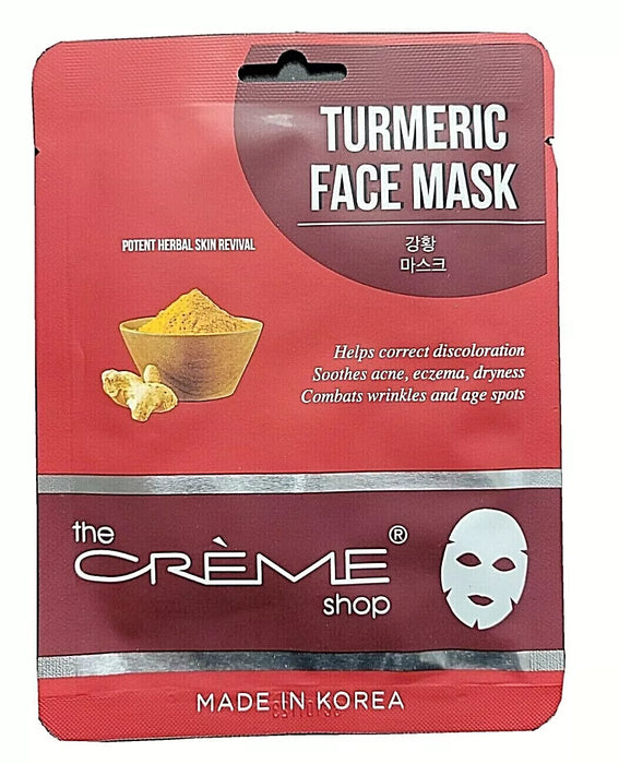THE CRÈME SHOP Turmeric Face Mask Skin Acne Dryness Wrinkles Age Spots