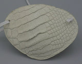 ALLIGATOR - BONE WHITE, Replaceable Elastic, Handmade  World's Best Eye Patch