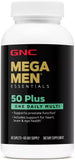 GNC Mega Men 50 Plus One Daily Multivitamin for Heart Brain & Eye Health 60 Caps