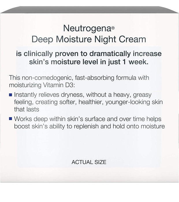 Neutrogena Deep Moisture Night Cream - 2.25 oz