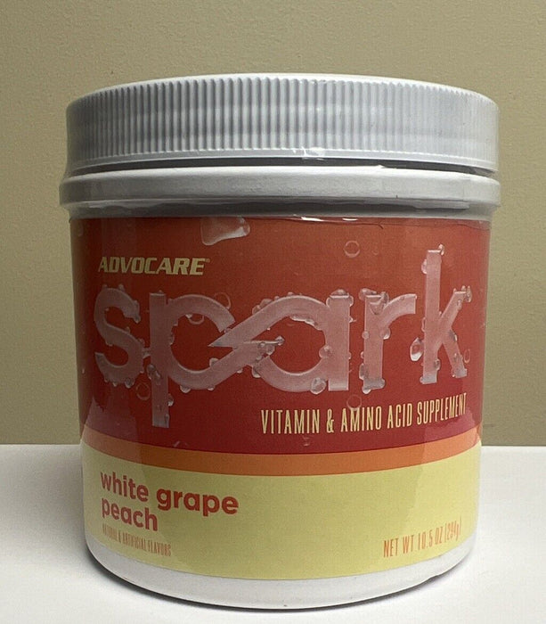 ADVOCARE Spark Canister White Grape Peach (10.5 Oz, 42 Servings)