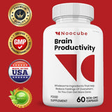 (5 pack) Noocubes Brain Productivity Pills, Cognitive & Memory, Premium Formula