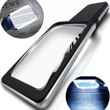 MAGNIPROS 4x Magnifying Glass with Fully Dimmable LEDs for Reading & Low Vision