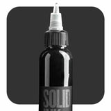 SOLID INK Black Label Organic Tattoo Ink Grey Wash Shading 4 Bottles Set 1oz Size