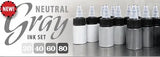 ETERNAL TATTOO INKS Neutral Gray Opaque Inks Set of 4 Bottles Graywash Shading Tones 1oz