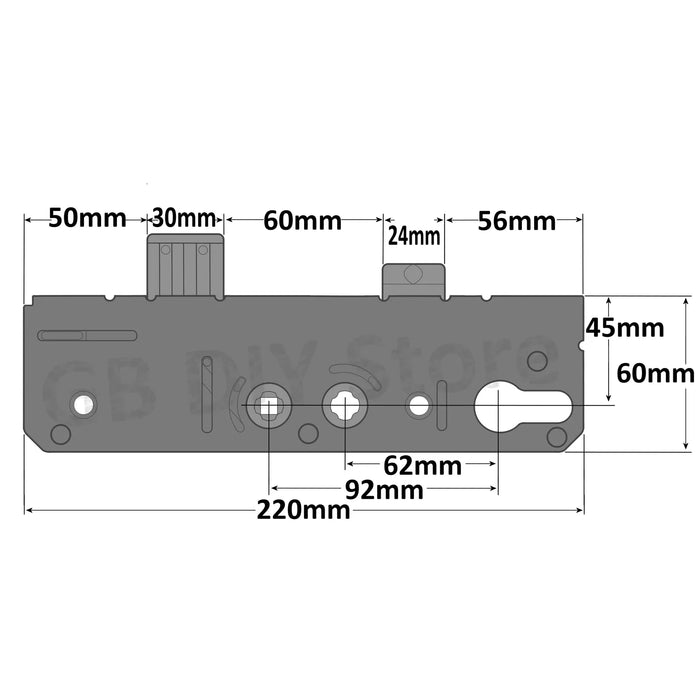 Avantis Door Lock Gearbox Centre Case Replacement 45mm Genuine