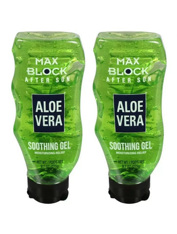 MAX BLOCK 2 Aloe Vera Max Block Moisturizing Relief Gel 7.9oz