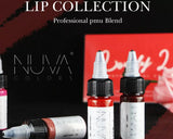 NUVA COLORS Lips Ink 8-pack Set 1/2oz Permanent Makeup PMU Pigment Supplies