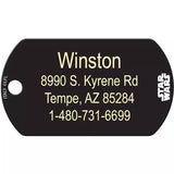 Star Wars Darth Vader Military Dog Name ID Tags with Free Engraving, Pet ID Tags