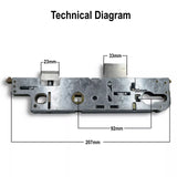 GU Old Style uPVC Door Lock Centre Case Gear Box 30mm / 28mm Backset 92PZ