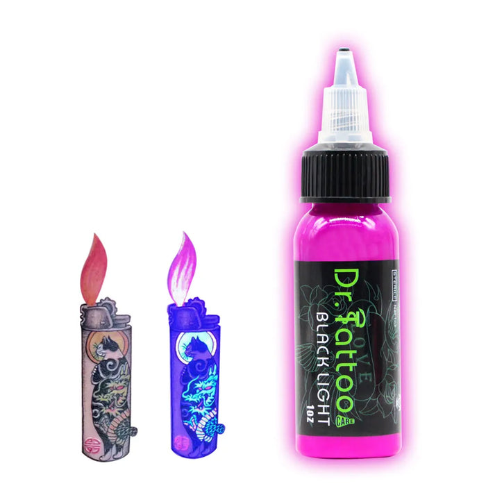 DR. TATTOO 8 Colors Set UV Ink Black Light Tattoo Ink