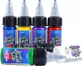 MAST TATTOO Inks 1/2oz (15ml) Kit 7 Bottles Mixed Color Triple Black High White